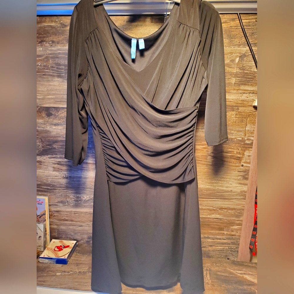 B SLIM Women's LITTLE BLACK DRESS Size Large Cocktail Wedding Date Night Club